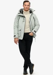 Superdry Outdoorjacke HOOD ULTIMATE WINDBREAKER Grau/Hellgrau/Beige