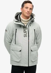 Superdry Outdoorjacke HOOD ULTIMATE WINDBREAKER Grau/Hellgrau/Beige