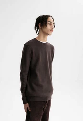 MELAWEAR Pullover MANAV Dunkelbraun/Dunkelrot/Khaki