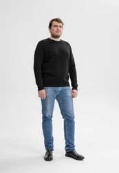 MELAWEAR Pullover MANAV Schwarz/Rot