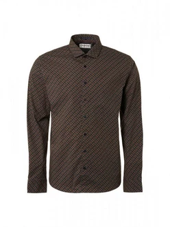 NO EXCESS Rundhalspullover Shirt Stretch