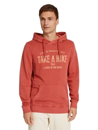 Rundhalspullover Hoodie mit Print