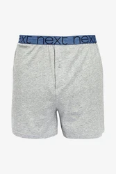 Next Loose-Fit Boxershorts aus Baumwolle (4-St) Blau/Dunkelblau/Grau