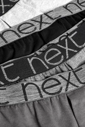Next Loose-Fit Boxershorts aus Baumwolle (4-St) Dunkelgrau/Schwarz/Grau