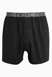 Next Loose-Fit Boxershorts aus Baumwolle (4-St) Dunkelgrau/Schwarz/Grau