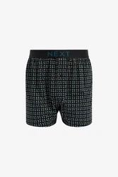 Next Loose-Fit Boxershorts aus Baumwolle (4-St) Türkis/Grün/Dunkelgrün