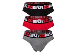 Diesel Herren Slips UMBR-ANDRETHREEPACK grau/rot/schwarz/weiß