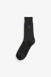 Next Kurzsocken Socken mit gesticktem Hirsch Schwarz/Dunkelgrau/Mischfarben