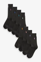 Kurzsocken Socken mit gesticktem Hirsch (8-Paar)