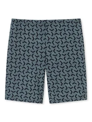 Schiesser Pyjama Rundhals Casual Essentials Dunkelblau