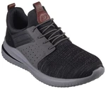 Skechers DELSON 3.0-CICADA Slip-On Sneaker Dunkelgrau/Schwarz/Grau