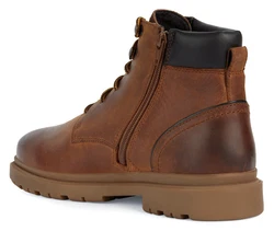 Geox Schnürboots U ANDALO A Worker Boots Braun/Beige