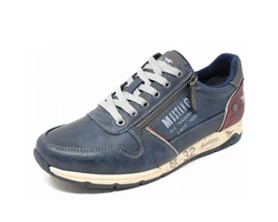 MUSTANG Low Sneaker Blau/Dunkelblau/Hellblau/Grau