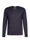 seidensticker Strickpullover V-Neck Dunkelblau/Blau