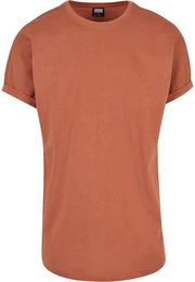 T-Shirt Herren Long Shaped Turnup Tee (1-tlg)