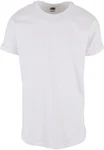 Urban Classics Herren Long Shaped Turnup Tee T Shirt Weiß/Grau/Creme