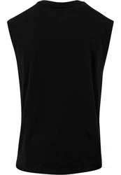 URBAN CLASSICS T-Shirt Open Edge Sleeveless Tee Schwarz