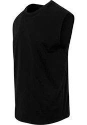 URBAN CLASSICS T-Shirt Open Edge Sleeveless Tee Schwarz