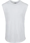 URBAN CLASSICS T-Shirt Open Edge Sleeveless Tee Grau/Weiß/Creme