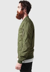 Urban Classics TB1258 Light Bomber Bomberjacke Dunkelgrün/Khaki/Grün