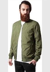 Urban Classics TB1258 Light Bomber Bomberjacke Dunkelgrün/Khaki/Grün