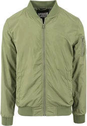 Urban Classics TB1258 Light Bomber Bomberjacke Dunkelgrün/Khaki/Grün