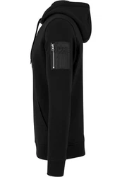 URBAN CLASSICS Sweatshirt Bomber Hoody Schwarz