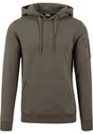 URBAN CLASSICS Sweatshirt Bomber Hoody Dunkelgrün/Khaki