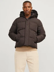 JACK & JONES Jacke 'JJEBradley' Dunkelbraun/Grau/Braun/Dunkelgrün/Khaki