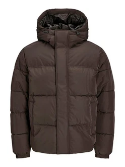 JACK & JONES Jacke 'JJEBradley' Dunkelbraun/Grau/Braun/Dunkelgrün/Khaki