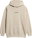 Superdry Kapuzensweatshirt Micro Logo Graphic Loose Hood grau