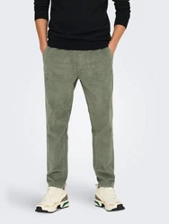 ONLY & SONS Hose TAP CORDUROY 0185 PANT NOOS stone