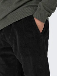 ONLY & SONS Hose TAP CORDUROY 0185 PANT NOOS schwarz