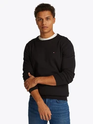 TOMMY HILFIGER Pullover 'ESSENTIAL' schwarz
