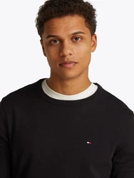 TOMMY HILFIGER Pullover 'ESSENTIAL' schwarz