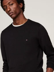TOMMY HILFIGER Pullover 'ESSENTIAL' schwarz