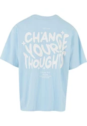 2Y Studios 2Y Thoughts Oversize Tee Hellblau/Blau