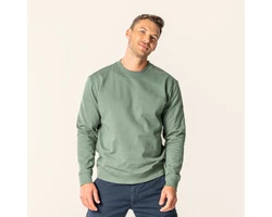 LIVING CRAFTS Strickpullover SALVO Dunkelgrün/Grün