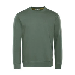 LIVING CRAFTS Strickpullover SALVO Dunkelgrün/Grün