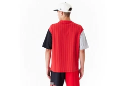 New Era T-Shirt NBA Chibul Half Pinstrip rot
