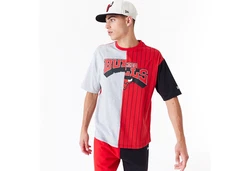 New Era T-Shirt NBA Chibul Half Pinstrip rot