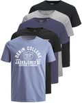 Jack & Jones Print-Shirt Dunkelblau/Blau/Hellblau/Lila/Grau Jack & Jones Print-Shirt Dunkelblau/Blau/Hellblau/Lila/Grau