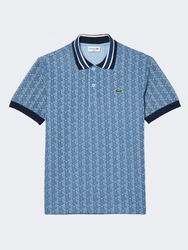 Lacoste Poloshirt Monogramm Polo Blau/Hellblau/Dunkelblau