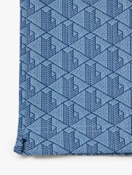 Lacoste Poloshirt Monogramm Polo Blau/Hellblau/Dunkelblau