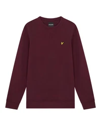 Lyle & Scott Sweatshirt Crew Neck Dunkelrot/Bordeaux/Lila