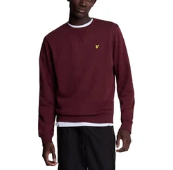 Lyle & Scott Sweatshirt Crew Neck Dunkelrot/Bordeaux/Lila