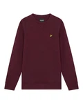 Lyle & Scott Sweatshirt Crew Neck Dunkelrot/Bordeaux/Lila