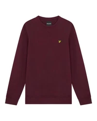 Lyle & Scott Sweatshirt Crew Neck Dunkelrot/Bordeaux/Lila