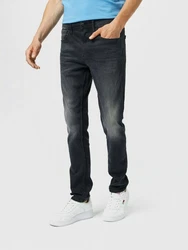 Blend Slim-fit Jeans Jet (1-tlg) Dunkelblau/Grau/Dunkelgrau