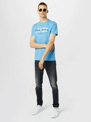 Blend Slim-fit Jeans Jet (1-tlg) Dunkelblau/Grau/Dunkelgrau